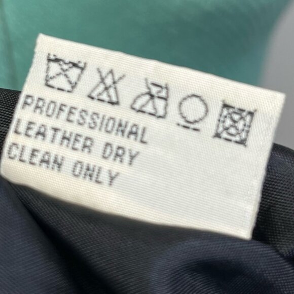 Vintage 80s Woven Braided Black Leather Jacket Sleeveless Hooded Vest Size Large - Picture 13 of 14